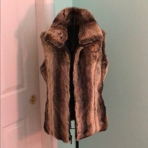 Faux Fur Zippered Vest